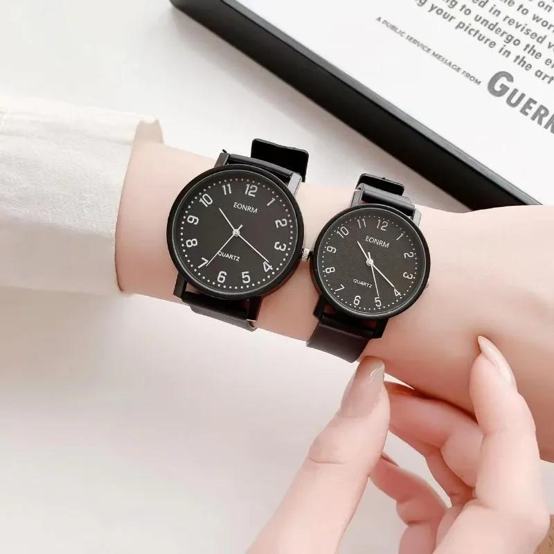 Simple Black White Quartz Watches for Woman Minimalist Design Silicone Strap Wristwatches Ladies Fashion Woman Watch Reloj Mujer