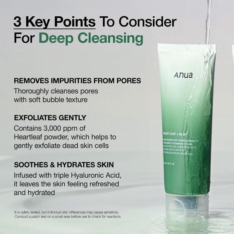 [Anua] *TIMEDEAL* Heartleaf Pore Cleansing Foam Double Set