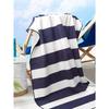 1PC Watercolor Striped Print Quick Dry Lightweight Breathable Soft Comfortable Beach Towel Summer Pool and Outdoor Activities