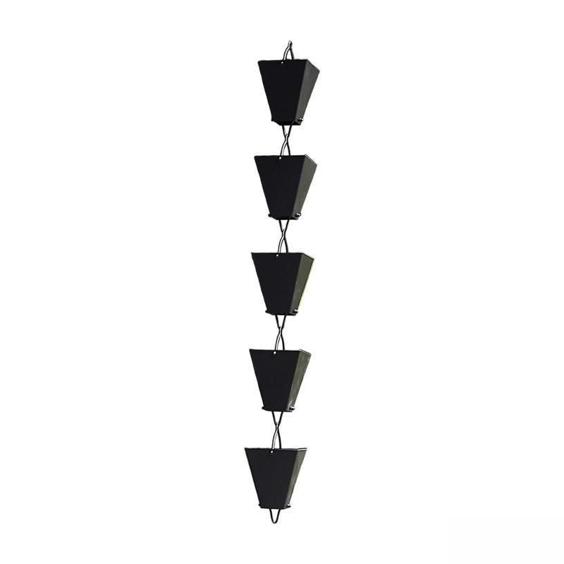 100cm Gutters Rain Chain Replacement Downspouts Decorative Cups Display Pouring Cups Outdoor Rainwater Catcher Chains