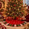 Snowman Christmas Tree Mat Snowflake Christmas Decorations Sweet Tree Base Blanket  Winter