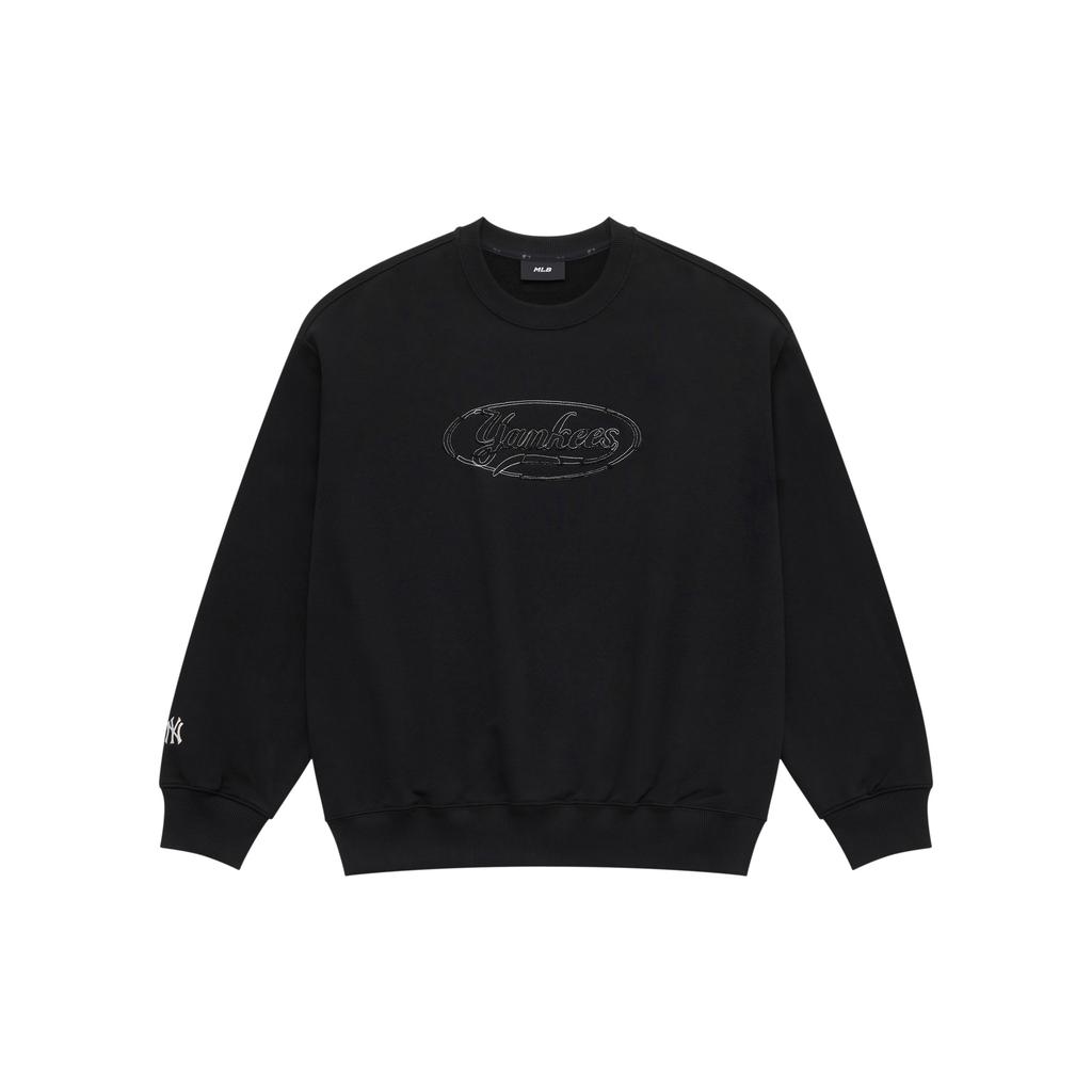 New MLB MLB Preppy Style Collection New York Yankees SS25 Sweatshirt Unisex Black 3AMTV0551-50BKS