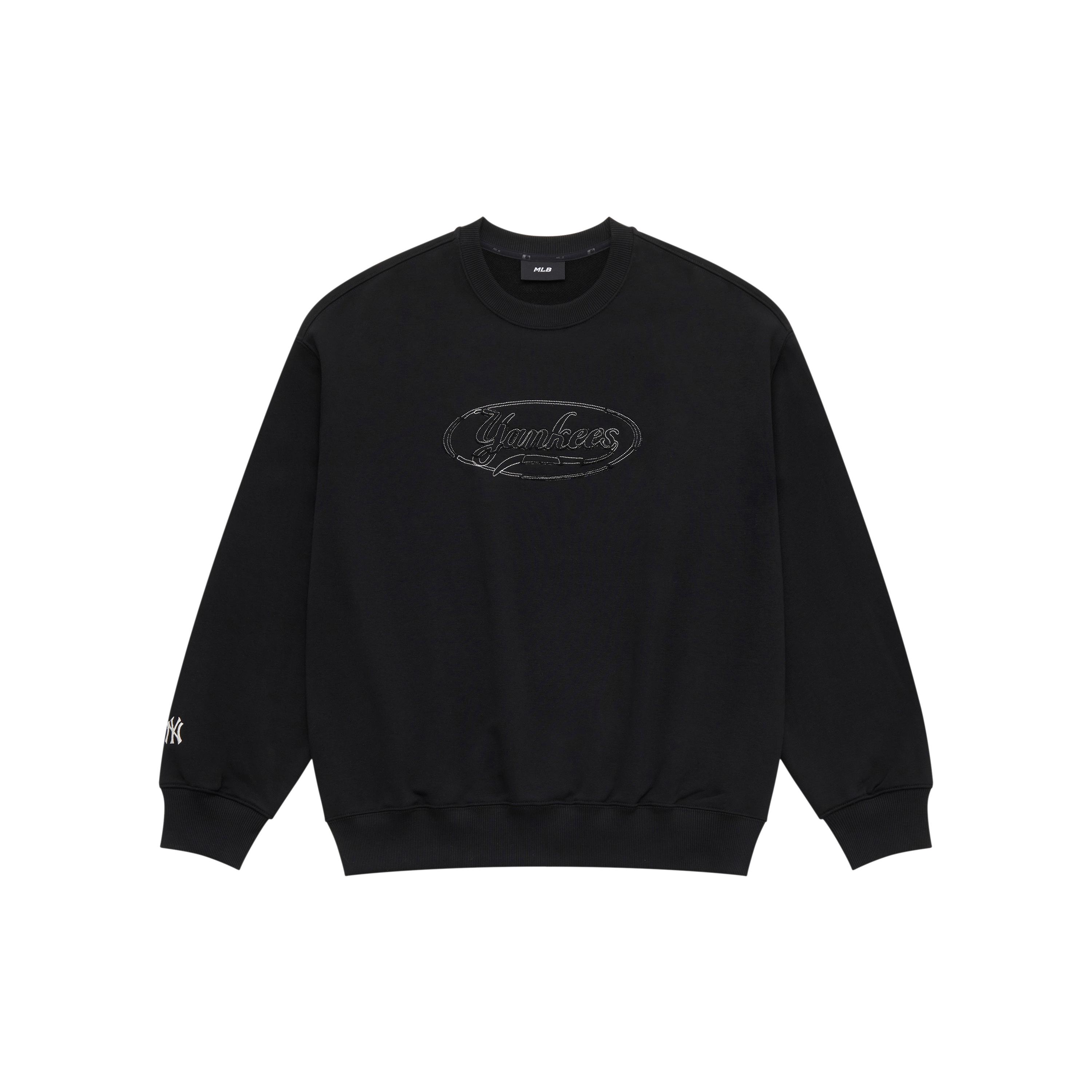 

New MLB MLB Preppy Style Collection New York Yankees SS25 Sweatshirt Unisex Black 3AMTV0551-50BKS S