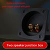 Two Binding Post Terminals Box For Subwoofer And Speaker Connection With Gold Plateds Contacts And AntiVibration Base