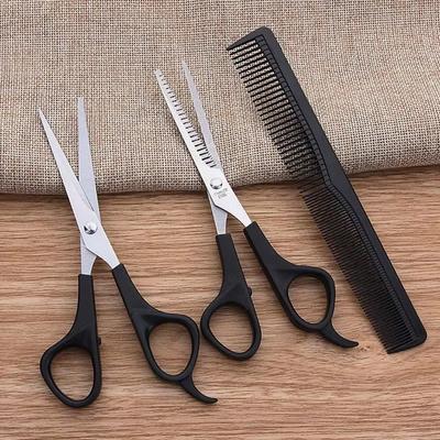 3 Teile/satz Haar Schere Schneiden Schere Salon Professional Barber Haar Ausdünnung Friseur Set Friseur Kämme Styling Werkzeuge
