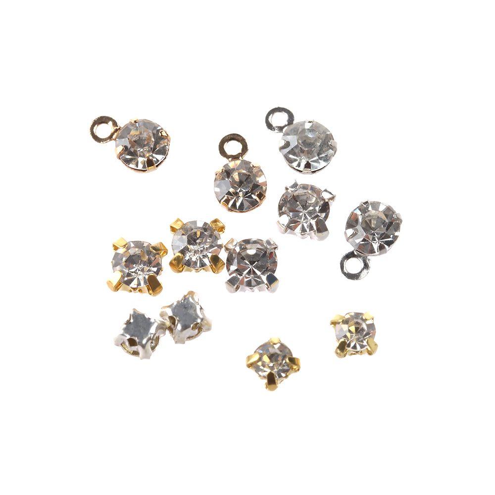 Decoration Craft Sewing Buckle Mini Button Rhinestone Buckles DIY Doll Clothes Necklace Buttons