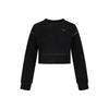Therma Icon Clash Cropped Long Sleeve Training Hoodie Women Tops Black CU6094-010