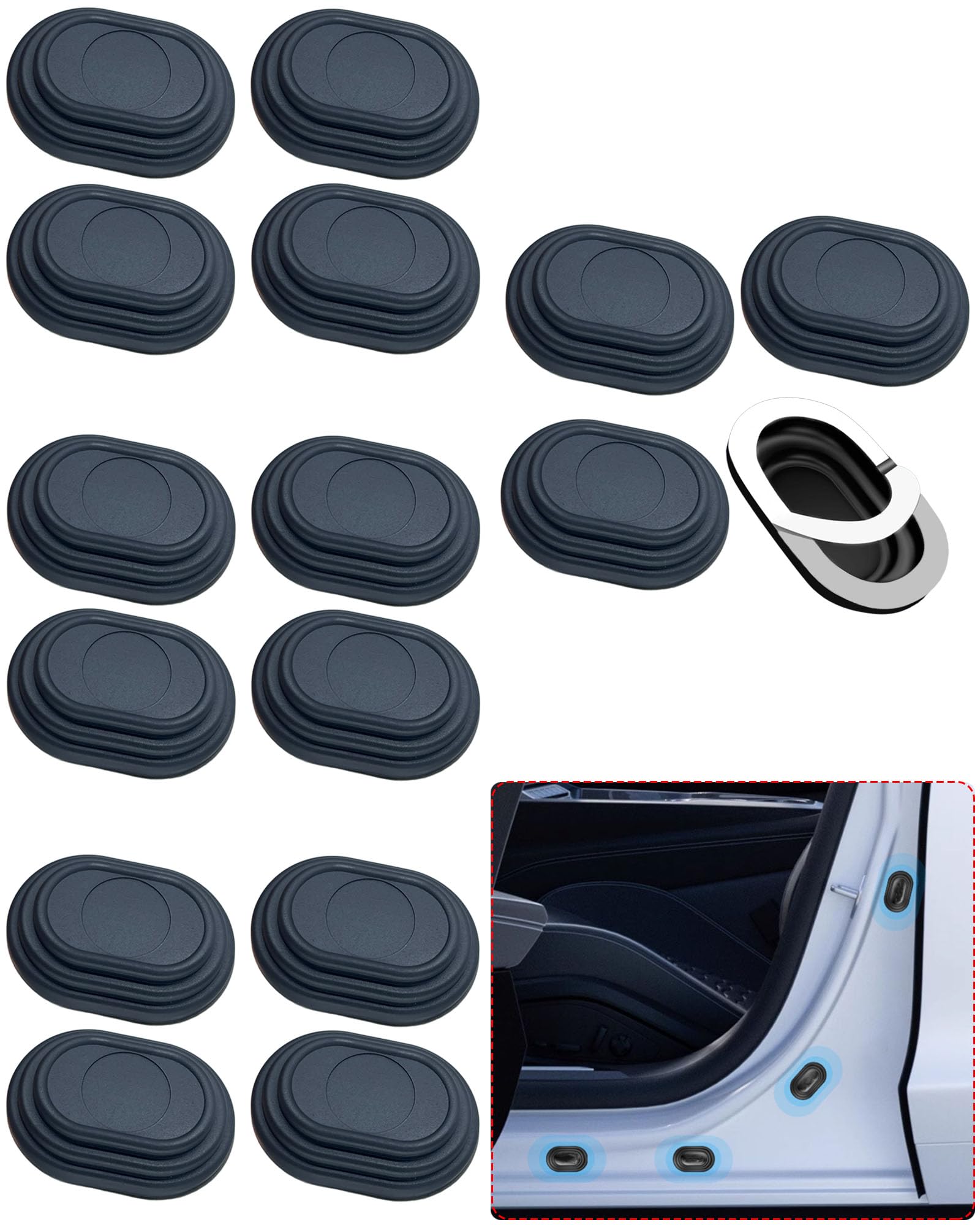 

Shock protector car door absorber gasket for Mazda MAZDA3 Sedan Scratch door closing noise car rubber collision sound scratch impact absorption and