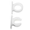 Single Rod Rack Set Aluminum Alloy Anodized Finish Multifunctional Secure Support Flexible Installation for Wood Metal