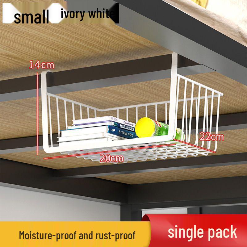 Kitchen Storage Hanging Basket - No Installation Needed, Layered Seasoning & Dormitory Organizer