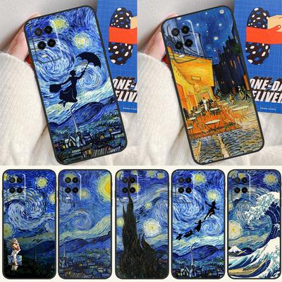Van Gogh Starry Sky Case For Oppo A91 A5 A9 A16 A76 A96 A58 A78 A98 A52 A72 A74 A94 A54 S A57 A77 A15 A17 Cover