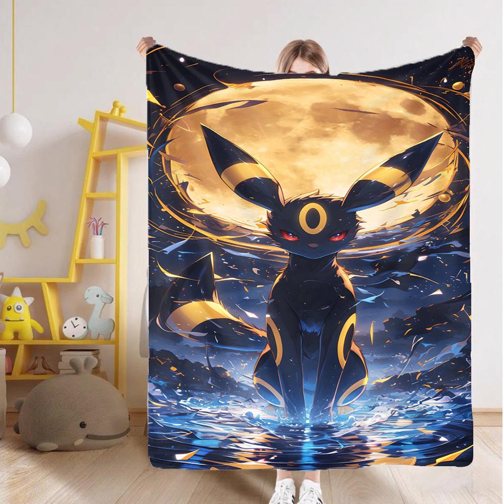 

Fluffy Soft Blankets for Beds Kawaii E-Eevee Faeries Custom Blanket Home and Decoration Summer Comforter Cobija Christmas Anime 40x50in