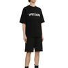 WE11DONE Sporty Casual Lightweight Versatile Simple Color Block Fashion Comfortable Classic Vintage Short Sleeve T-Shirt Men Tops WDETE841UBKMO
