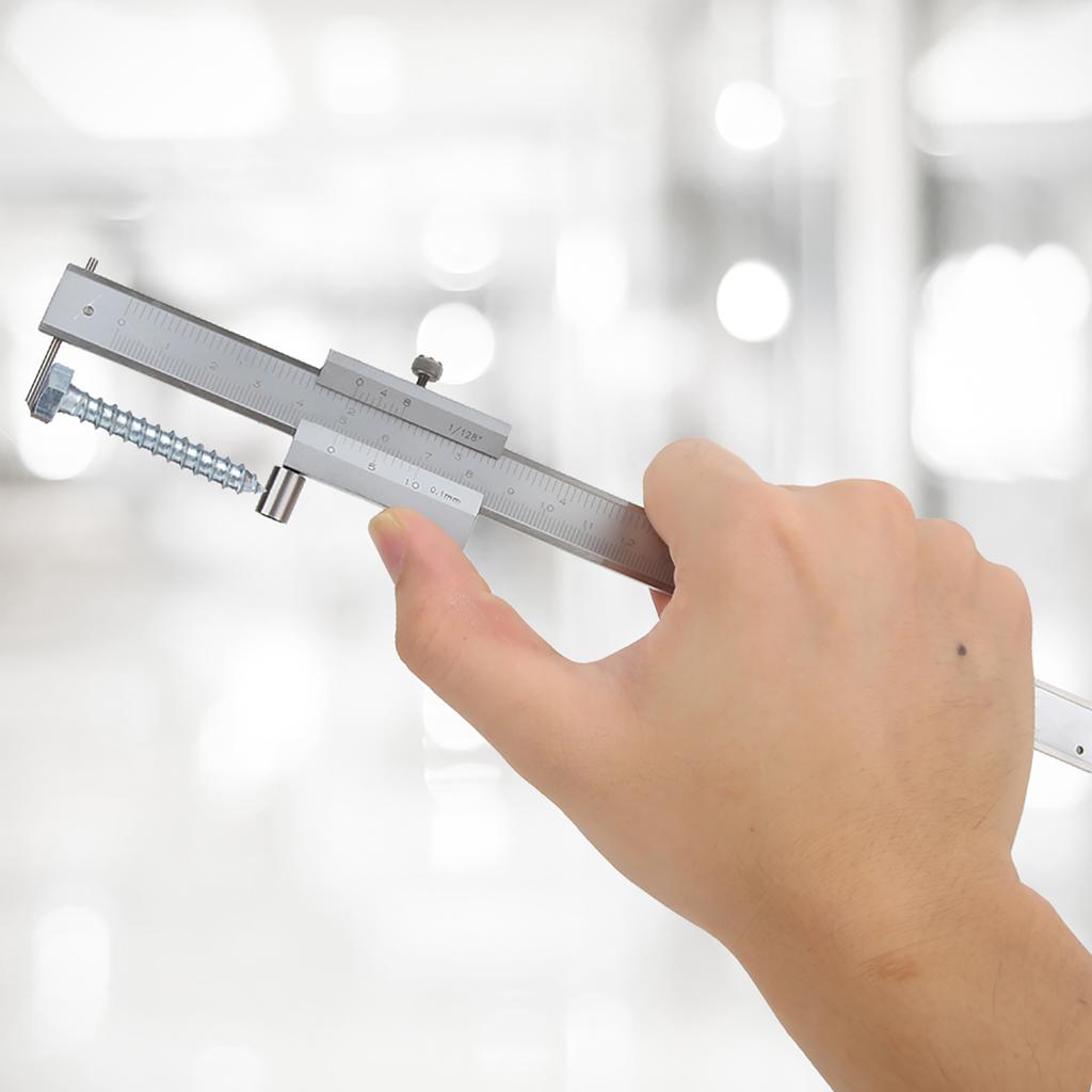 Scribing Gauge Metal, Stainless Steel Parallel Marking Caliper Scribi Measuring Tool 0-200MM0-200MM Etal Wood Gauge Vernier Caliper