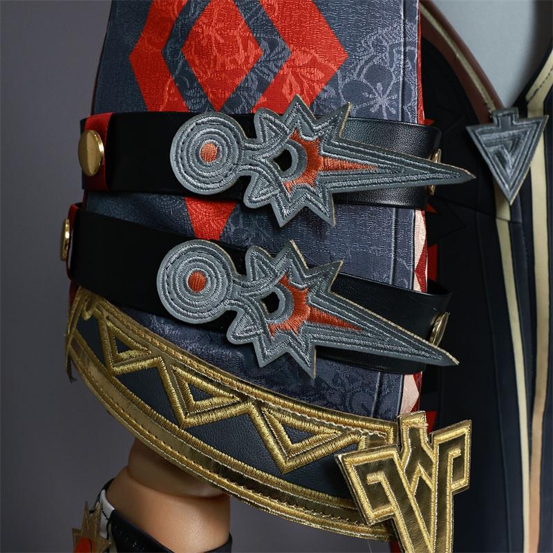 Game Genshin Impact Pyro Archon Mavuika Cosplay Costume Sexy Women Jumpsuit Halloween Party Outfit Full Set