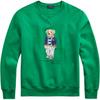 Polo Ss22 Einfarbiges Pullover Langarm Teddybär-Print Sweatshirt Herren Sweatshirt Grün 710853308-007