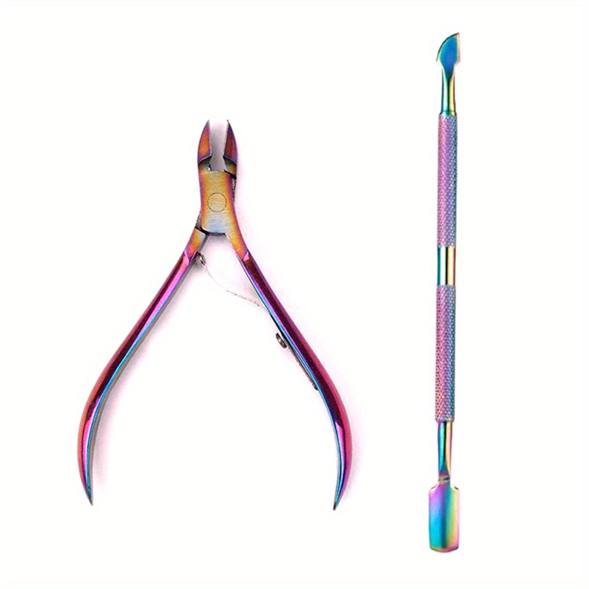 

Nail Professional Stainless Steel Nail Cutter Scissor Nippers Muti Function Cuticle Pusher Remover Nail Care Manicure Tools Kits