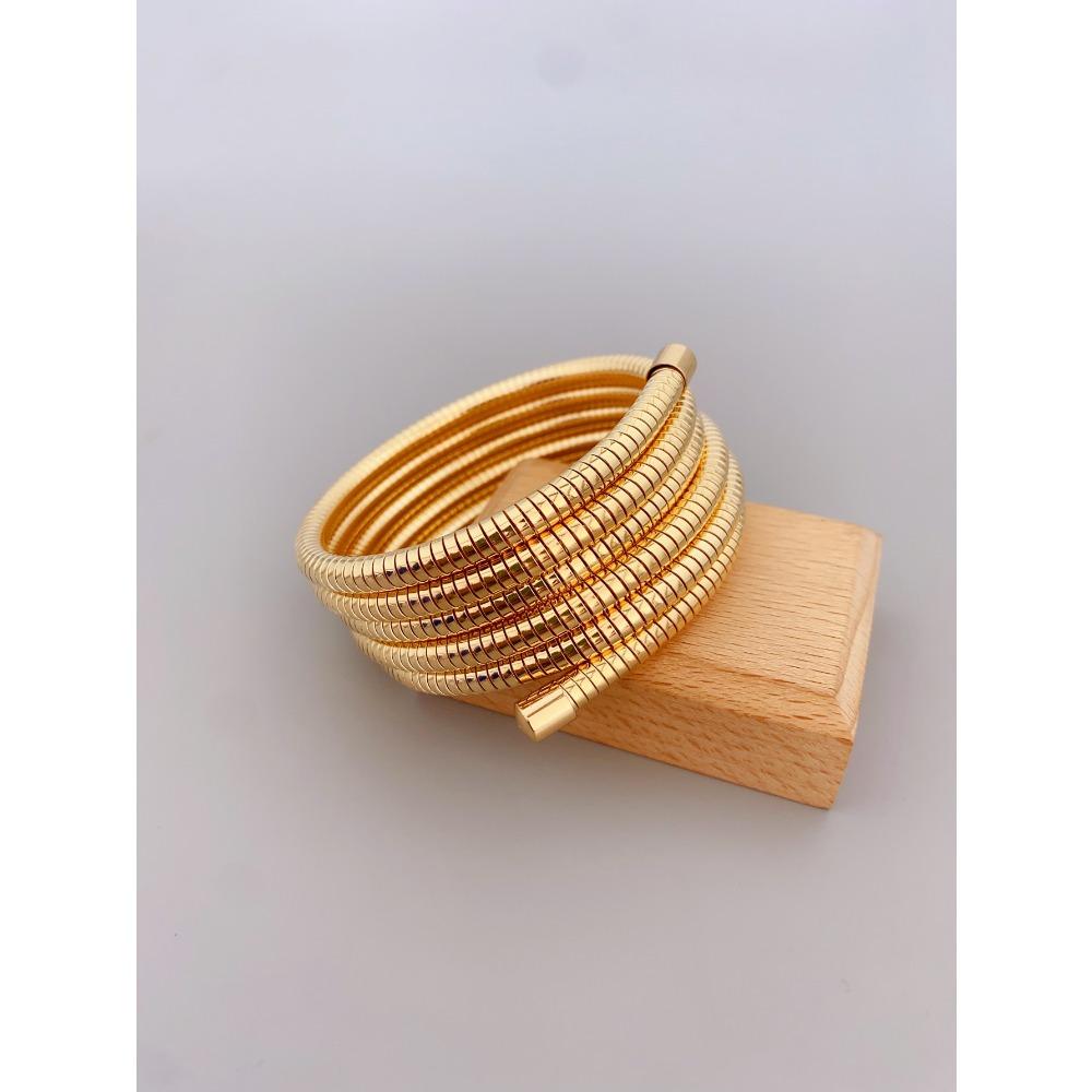 Intricate Spring Metal Cuff Bangle Bracelet for Women - Perfect Gift for Her jewelry for women