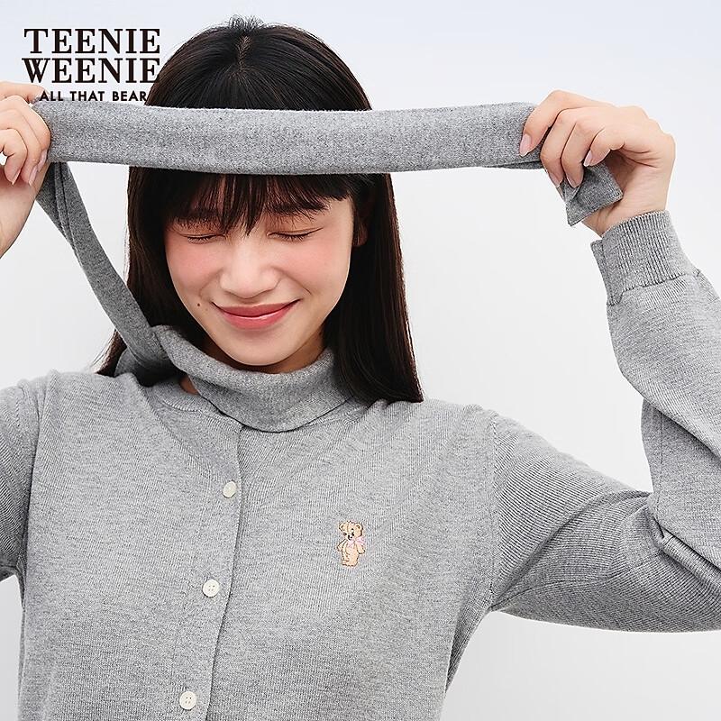 Teenie Weenie Bearnova Women's Cartoon Bear Scarf Cardigan