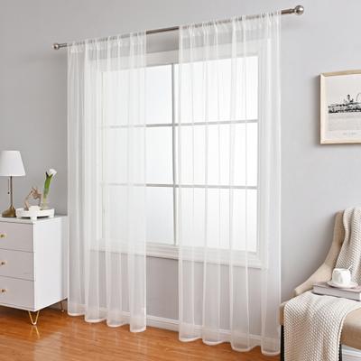 Window Curtain Strong Breathable Shading Soft Bedroom Window Gauze Tulle Curtain Household Supplies