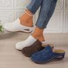 Women's Baotou Platform Slippers Summer New Large Size Round Toe Baotou Back Air Breathable Slippers