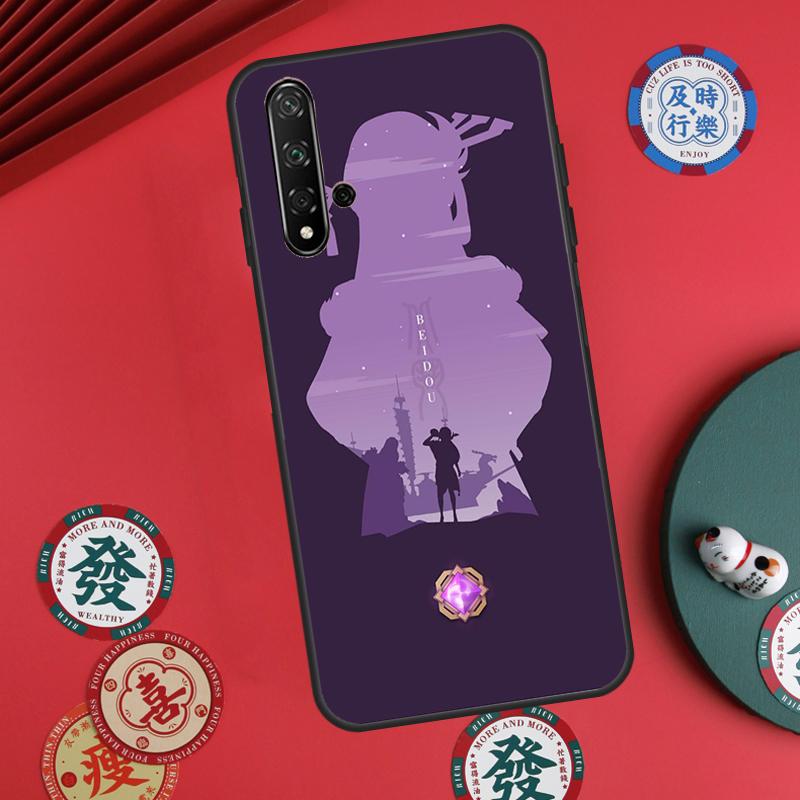 Genshin Impact Beidou For Huawei Nova Y73 Y72 Y61 Y91 Y90 Y70 Y60 12s 12i 11i 8i 9 10 SE P60 Pro P30 P40 Lite Case