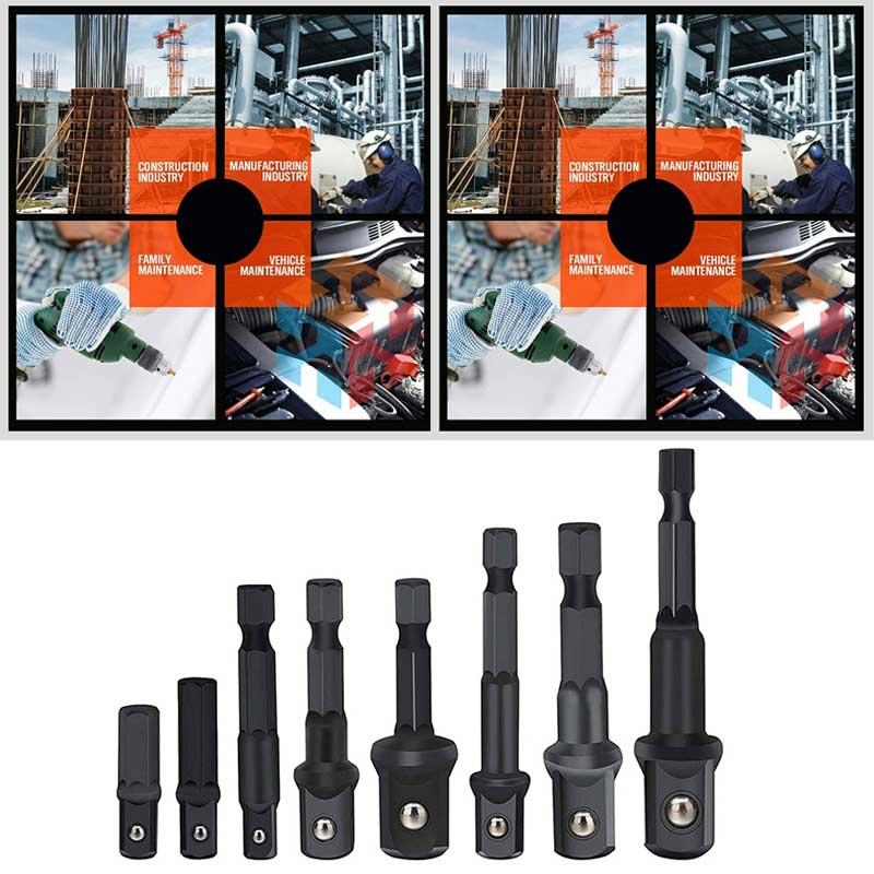 Versatile 8pc Impact Socket Adapter Kit For 1/4 Inch 3/8 Inch 1/2 Inch Drives