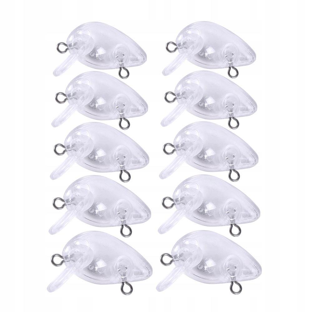 Körper Wobbler Hecht Zander Barsch DIY Zum Bemalen 3cm 1.2g 10Stk