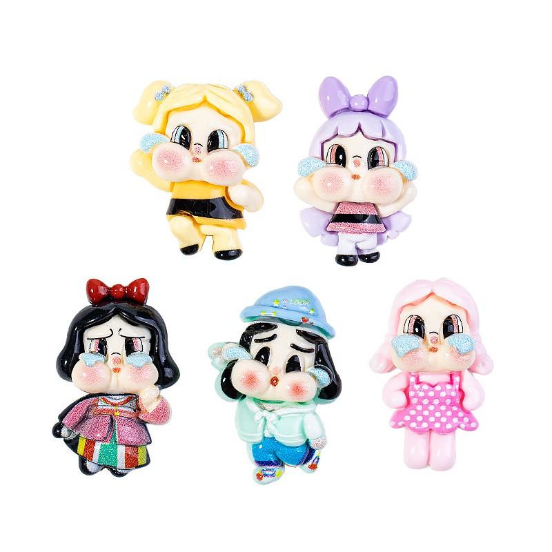 Crying Baby Resin Accessories: Cartoon Cream Glue Phone Case Patches, Kids' Hair Accessories, Fridge Magnets & Decoration Materials