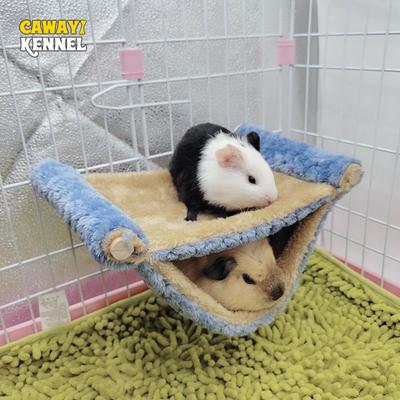 Hamac pour petit animal Double épaisseur Peluche Lit chaud pour maison de hamster Nid Sac de couchage Lits suspendus Arbre Nid Hamster pour animal de compagnie