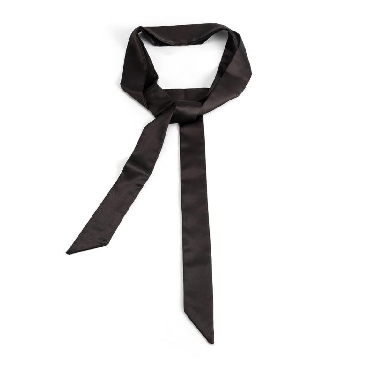 

Adjustable Neck Chain Ribbon Necklace Solid Printed Neckerchief Gift for Woman чёрный