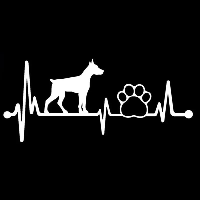 14.2*6.2Cm Lovely Dog Paw Vinyl Car Sticker Stying Bumper Window Decal Ornament Auto Body Emblem Exterior Accessories