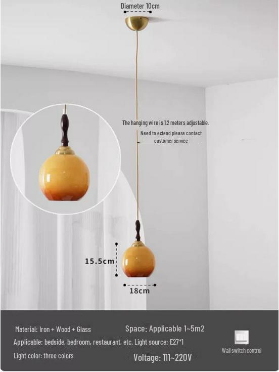 Middelaldersk fransk lysekrone: Bauhaus-inspirert, Retro Amerikansk Øyebeskyttende Lampe for Stuer, Soverom og Arbeidsrom