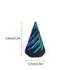 3d Printed Toys Desk Accessories Three-dimensional Pyramid Printed Spiral Cone Helix Screw Rotating Stress Relieving Spiral Cone