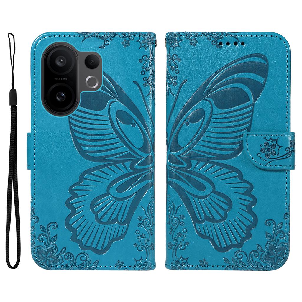 For vivo X200 FE 5G/vivo S30 Pro mini 5G Case Butterfly Pattern PU Leather Folio Flip Phone Cover