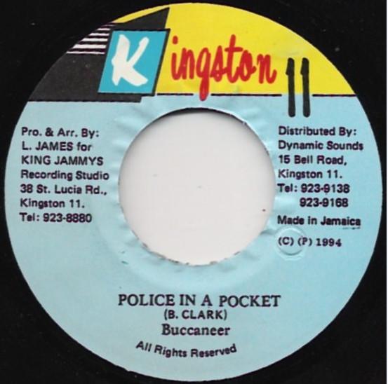 

7-дюймовая пластинка BUCCANEER - Police In A Pocket NONE Кингстон 11 1994 Ямайка Регги, Ска и Даб Б/у