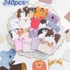 240cps Cartoon Sticky Notes Animal Shaped Notepad Notebook Planner Memo Pad  Office Accessories