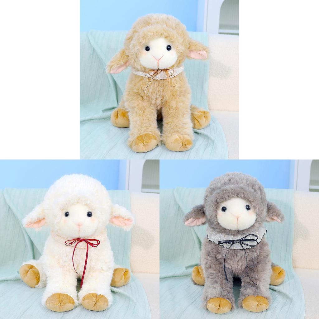 Plush Sheep Toy With Soft Polyester Filling Perfect For Kids Bedtime And Gift Giving