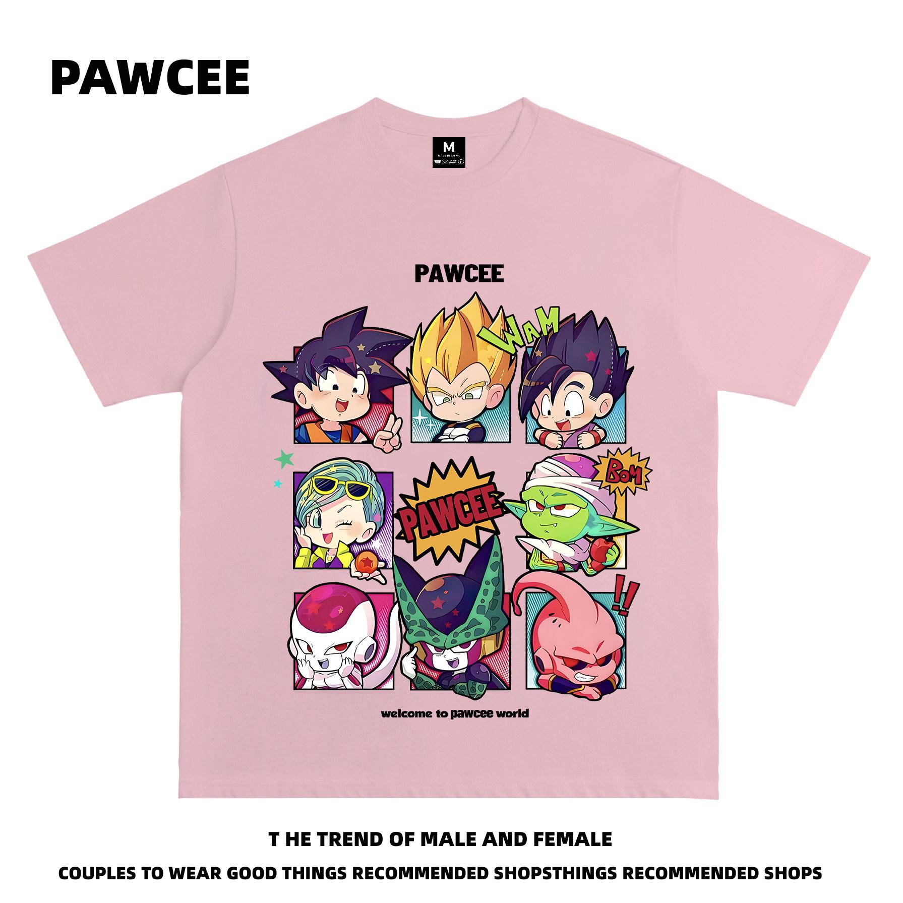 

Dragon Ball Trendy Brand Printed Shortsleeved Tshirts for Men and Women Loose and Versatile Halfsleeved Tops 3XL