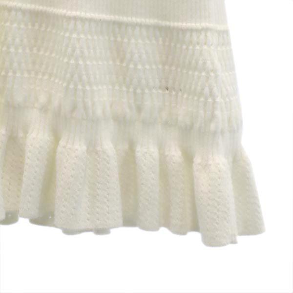 KENZO Short sleeve Cut XS White system knit Women Used