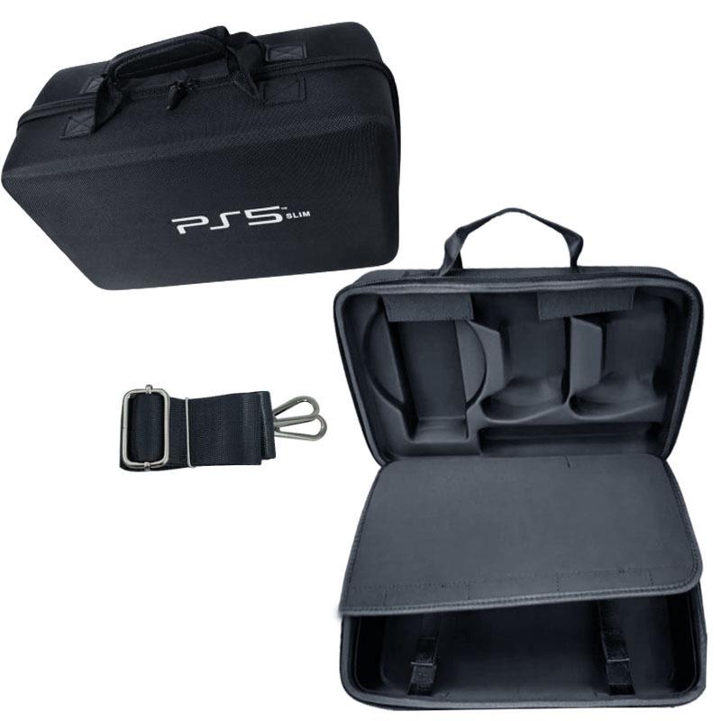 Sony PlayStation PS5 Slim Console Storage Bag: Lightweight, Handheld, Crossbody for Optical Drive Version.
