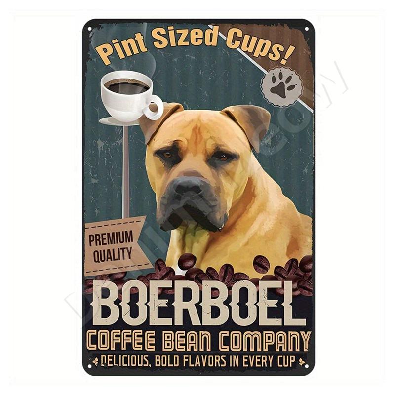 Dachshund Metal Tin Sign, Doberman Dog, Retro Art, Yorkie, Funny Pet Poster, Cafe, Kitchen, Home, Wall Decoration, Plaque Gif