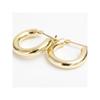 [Jewelry Excellente] Hoop Earrings 3.0mm×15mm Ring Hoop Earrings (K18 Yellow Gold)