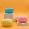 2 in 1 Self Cleaning Pet Bath Brush for Dogs Cats Puppy Soft Silicone Massage Shampoo Dispenser Dog Grooming Brush