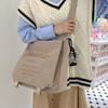 Crossbody Bag Women's Simple Shoulder Bag Large Capacity Retro Girl Student Class Book Mail Carrier Bag Tide