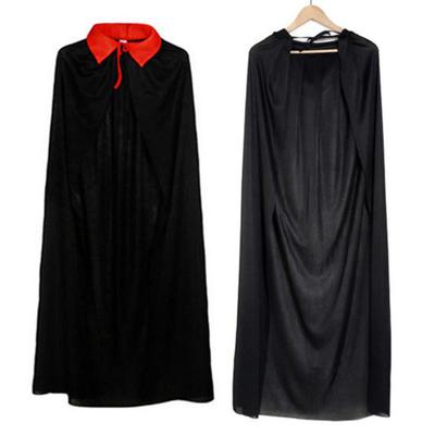 Pelerină cu glugă cu un singur strat pentru copii, palton cu rever, cu șireturi, pelerină lungă de Halloween, costum de Halloween