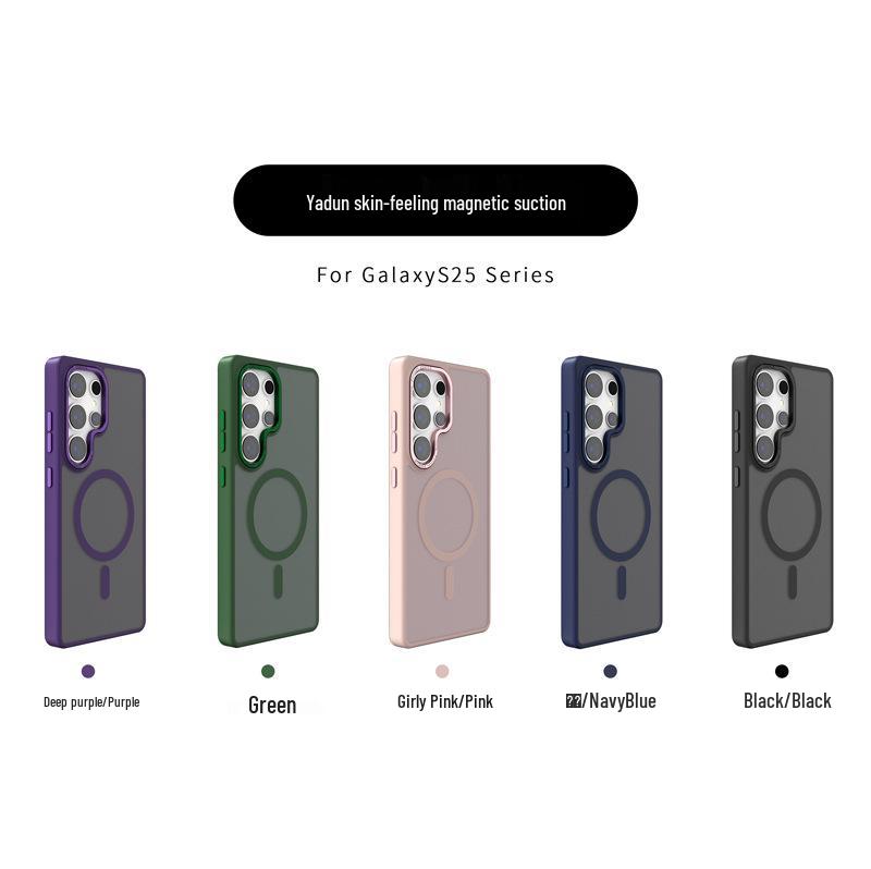 Samsung S25 Ultra Magsafe Frosted Magnetic Phone Case Skin-feel S24 Protective Cover