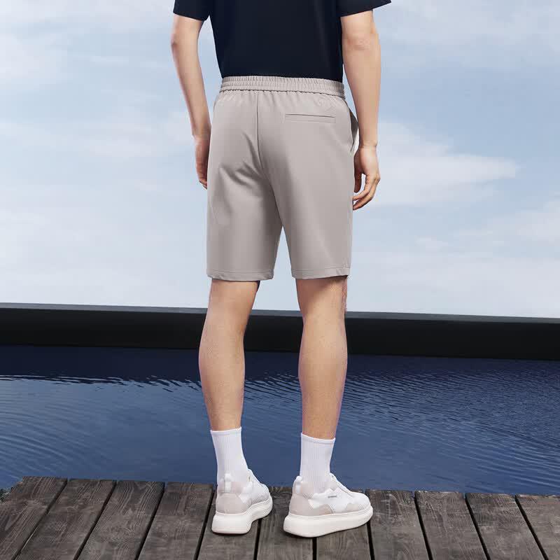 Seven Herr. Sieben-Serie Entspannte Passform Halbelastischer Bund Freizeitshorts