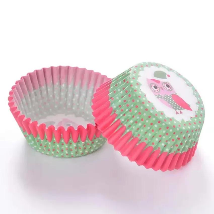 Cake Topper, Pastry Decoration Tool, Kitchen Accessories, Rainbow Cake Paper Lining, Cup Cake, Baking Pan, Muffin Box, 100Pcs