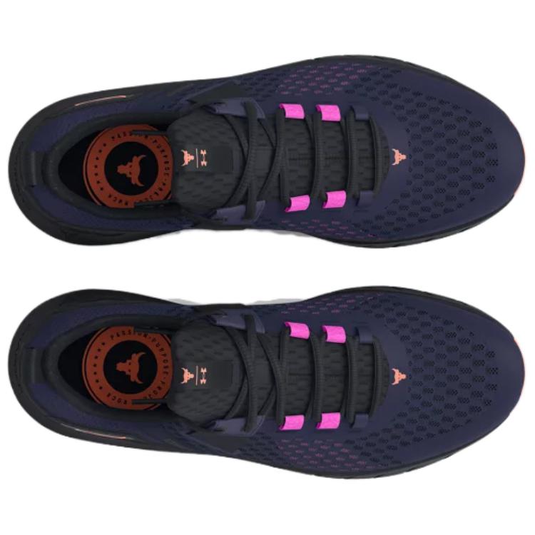 Under Armour Project Rock BSR Midnight Navy Flare Orange Herre Sneakers Blå Svart 3027344-402